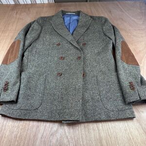 Magee 1866 Tweed Blazer Jacket Elbow Patches Wool Ireland Mens L